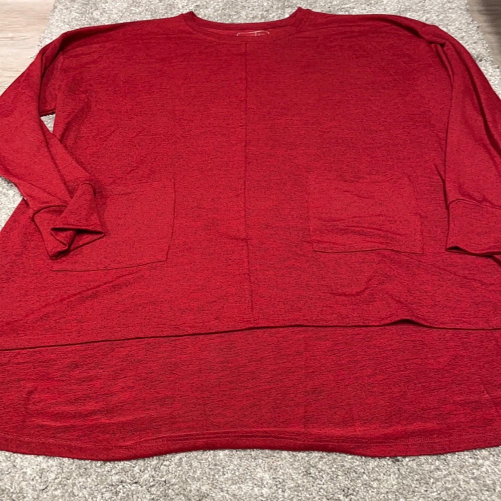 Over Sized Patch Pocket Tunic Sweater - image 1
